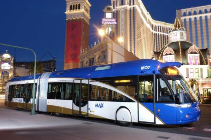 Busy-tramvaje Civis z IRISBUSu v Las Vegas
