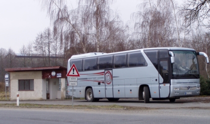 Mercedes-Benz Tourismo série 10 000 - cesta redakce testovacím busem.