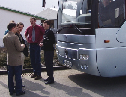 Mercedes-Benz Tourismo série 10 000 - cesta redakce testovacím busem.