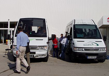 Z přehlídky autobusů na nitranském Autosalónu 2005.