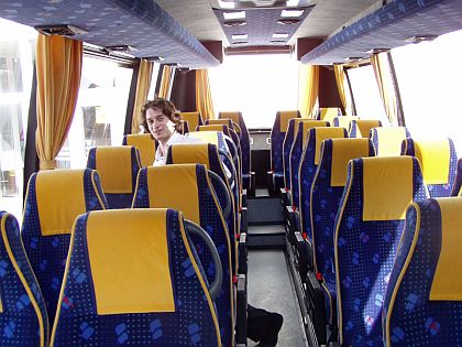 Z přehlídky autobusů na nitranském Autosalónu 2005.