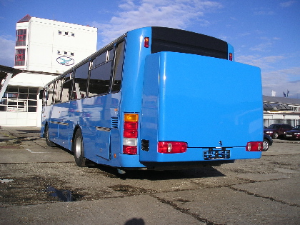 Karosárna SYCHRA představila autobusové skříně a skiboxy.