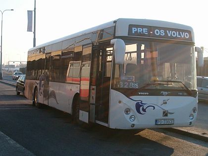 Volvo B7 RLE se slovenskou karosérií ve zkušebním provozu na lince Connexu.