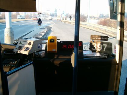 Volvo B7 RLE se slovenskou karosérií ve zkušebním provozu na lince Connexu.