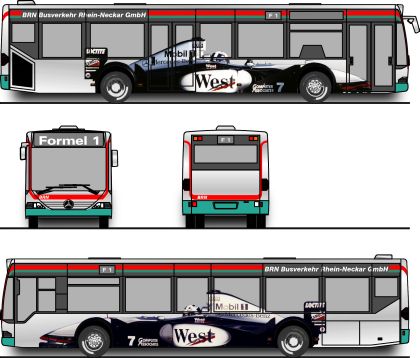 Mercedes-Benz Citaro s originální výzdobou studentů středních škol.