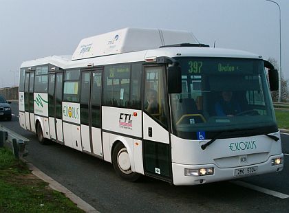 EKOBUS na linkách pražské integrované dopravy.