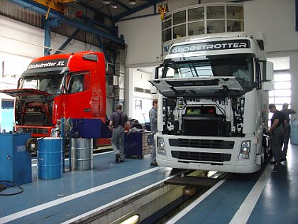 Ze dne otevřených dveří VOLVO TRUCK SERVICE ve FTL Prostějov.