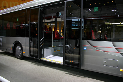 Ze slovenského BUSportálu: Mercedes Citaro LE Ü na IAA Hannover.