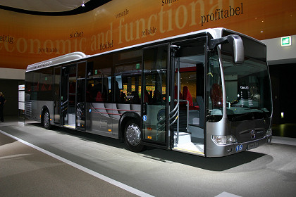 Ze slovenského BUSportálu: Mercedes Citaro LE Ü na IAA Hannover.