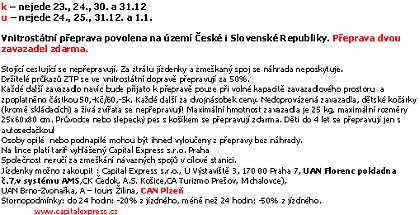 Capital Express prodlužuje linku Praha - Snina do Plzně.