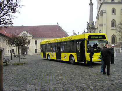 Ze slovenského BUSportálu: FOTOGRAFIE z prezentácie autobusov v Trnave