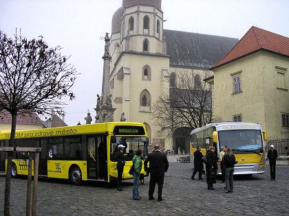 Ze slovenského BUSportálu: FOTOGRAFIE z prezentácie autobusov v Trnave