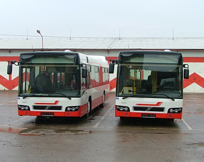 VOLVO dodalo dva nové nízkopodlažní autobusy kroměřížským technickým službám