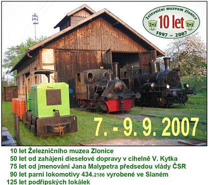 Železniční muzeum Zlonice slaví letos 10 let.