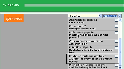 TV Prima: Chybějící autobusové linky - z Liberce do Prahy už převážně
