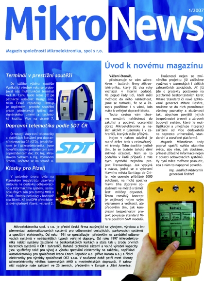 MikroNews - bulletin firmy Mikroelektronika,