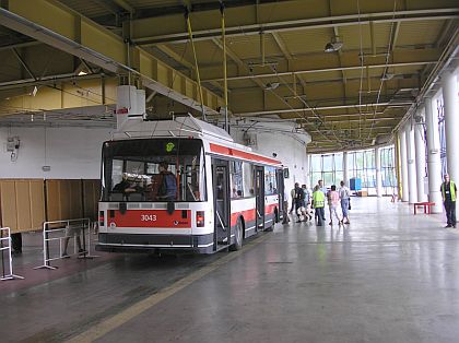 Den otevřených dveří: Z trolejbusové vozovny v Brně - Komíně 2.6.2007.