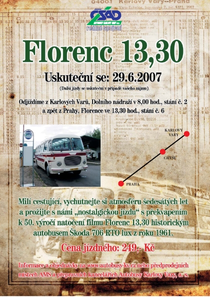 Pojeďte s námi 29.června: 8,00 Karlovy Vary - Praha Florenc  a zpět  Praha ...