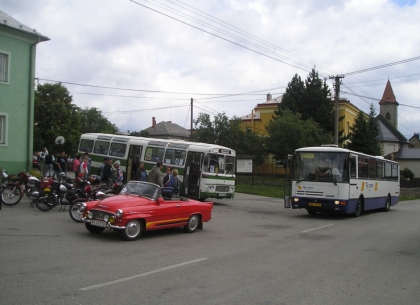 Z 18. ročníku Srazu historických vozidel ve Velké Polomi 5. července.