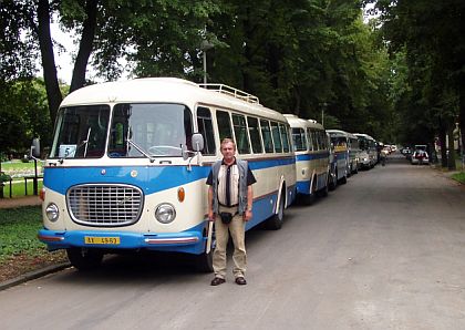 6. Zlatý bažant - setkání  milovníků veteránů: autobusů  a  nákladních vozů