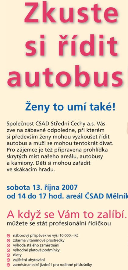ČSAD Střední Čechy: Den otevřených dveří 13.10.2007 v Mělníce je