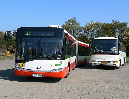 Kloubový autobus Solaris Urbino 18 Plzeňských městských dopravních podniků