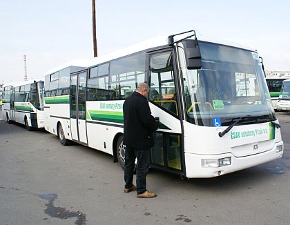 Zachytili jsme druhý autobus SOR CN 9.5 u ČSAD autobusy Plzeň.