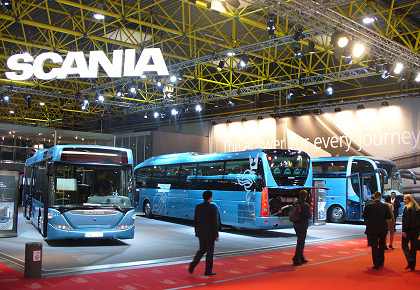 BUSWORLD 2007 očima BUSportálu SK: Elegancia v stánku SCANIA