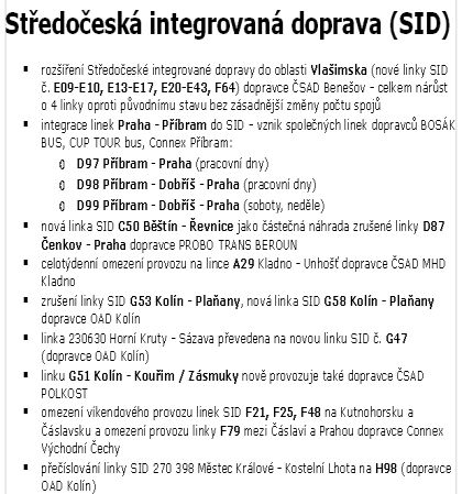 bus.zastavka.net: Trvalé změny ve středočeské autobusové dopravě k 9.12.2007.