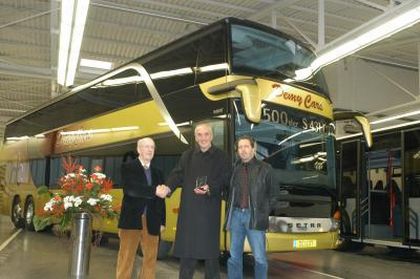 Jubilejní pětistý doubledecker S 431 DT Setra TopClass 400 pro Voyages Demy Cars