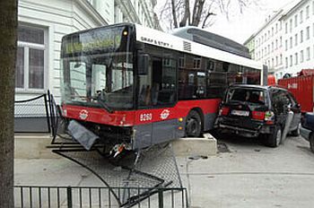 Srdečný pozdrav z Vídně aneb vyjímečně o autobusové nehodě.