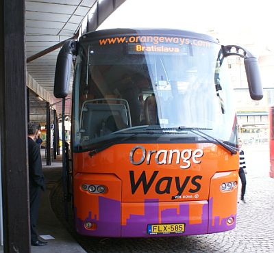 Autokar VDL BOVA Magiq společnosti OrangeWays zachytil BUSportál na Florenci.