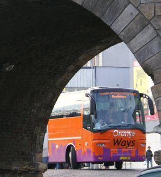 Autokar VDL BOVA Magiq společnosti OrangeWays zachytil BUSportál na Florenci.