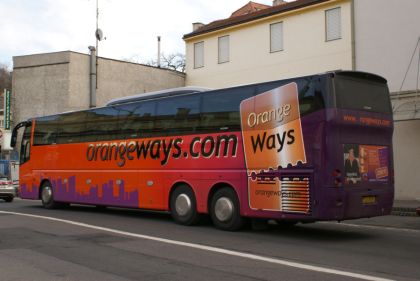 Autokar VDL BOVA Magiq společnosti OrangeWays zachytil BUSportál na Florenci.