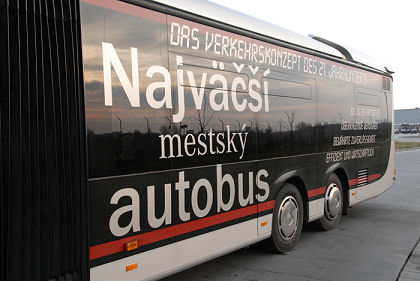BUSportál SK: Nový autobus Mercedes-Benz CapaCity v Bratislave.