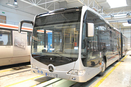 BUSportál SK: Nový autobus Mercedes-Benz CapaCity v Bratislave.