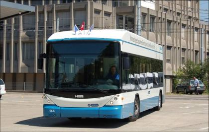 Hess - tradiční výrobce trolejbusů - klasických i vícekloubových.