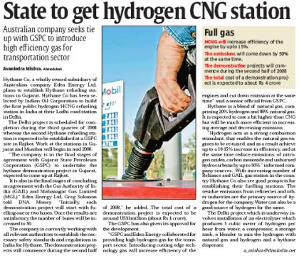 Hythane.com: Směs vodíku a zemního plynu  pohání kyvadlovou dopravu na letišti