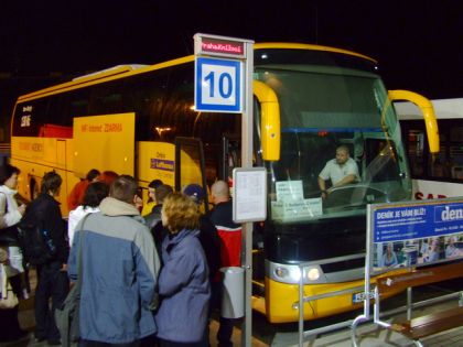 Provoz nové autobusové linky Praha - Písek - České Budějovice - Český Krumlov