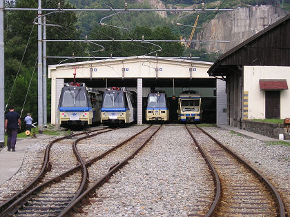 Nové soupravy se představily na úzkorozchodné trati Domodossola - Locarno.