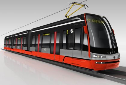 Představuje se nový typ tramvaje, stoprocentně nízkopodlažní vůz ŠKODA ForCity