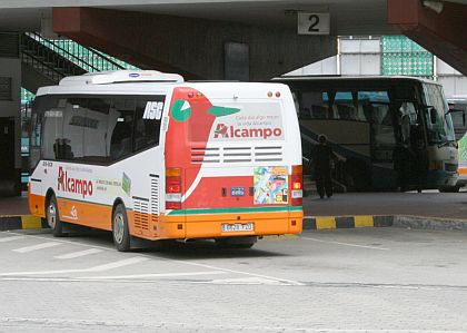 Autobusová pohlednice ze španělské Galicie.