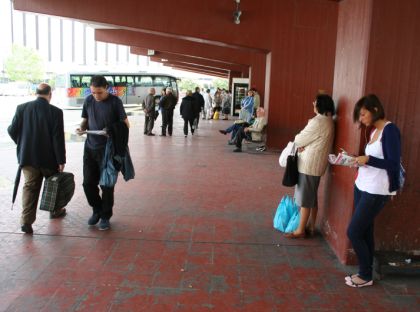 Autobusová pohlednice ze španělské Galicie.