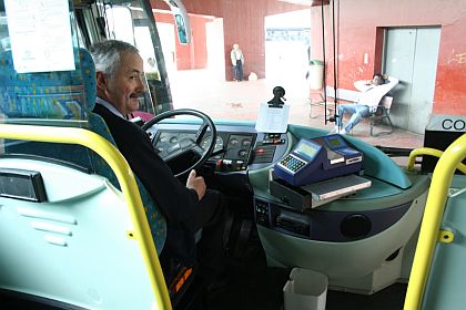 Autobusová pohlednice ze španělské Galicie.