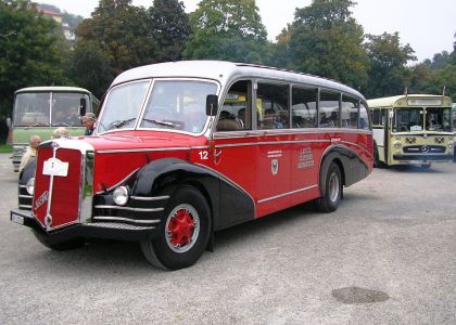 Mezinárodní sraz historických autobusů v německých lázních  Mergentheim