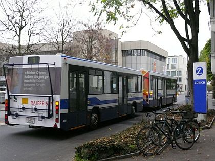 BusZug - souprava s vlekem ve Švýcarsku s autobusem NAW/Hess a