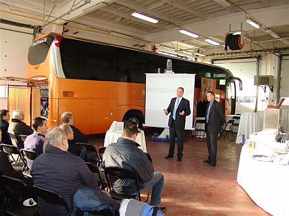 Prezentace řady turistických autobusů Irisbus Iveco pro rok 2009