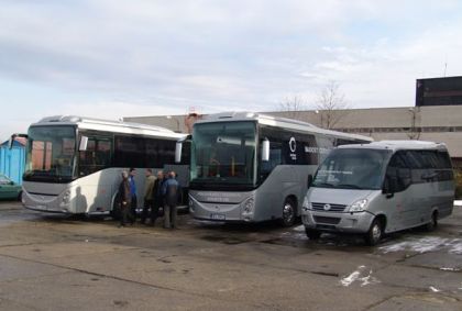 Prezentace řady turistických autobusů Irisbus Iveco pro rok 2009