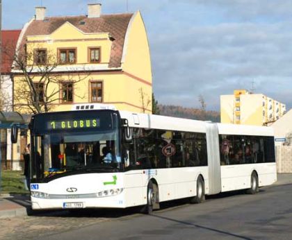 Informace o nových autobusech Solaris Urbino 12 a 18 v Chomutově.