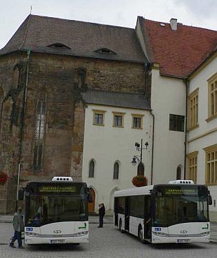 Informace o nových autobusech Solaris Urbino 12 a 18 v Chomutově.